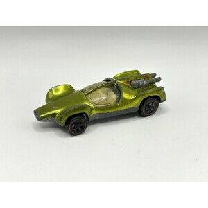 Vintage Original Mattel Hot Wheels Redline 1969 Mantis Metallic Green/Gold loose